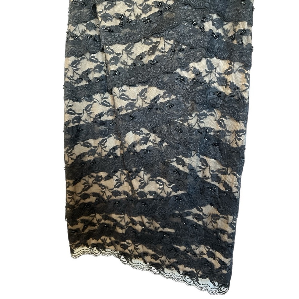 Marina black lace cocktail dress size 14W EUC - Picture 7 of 7